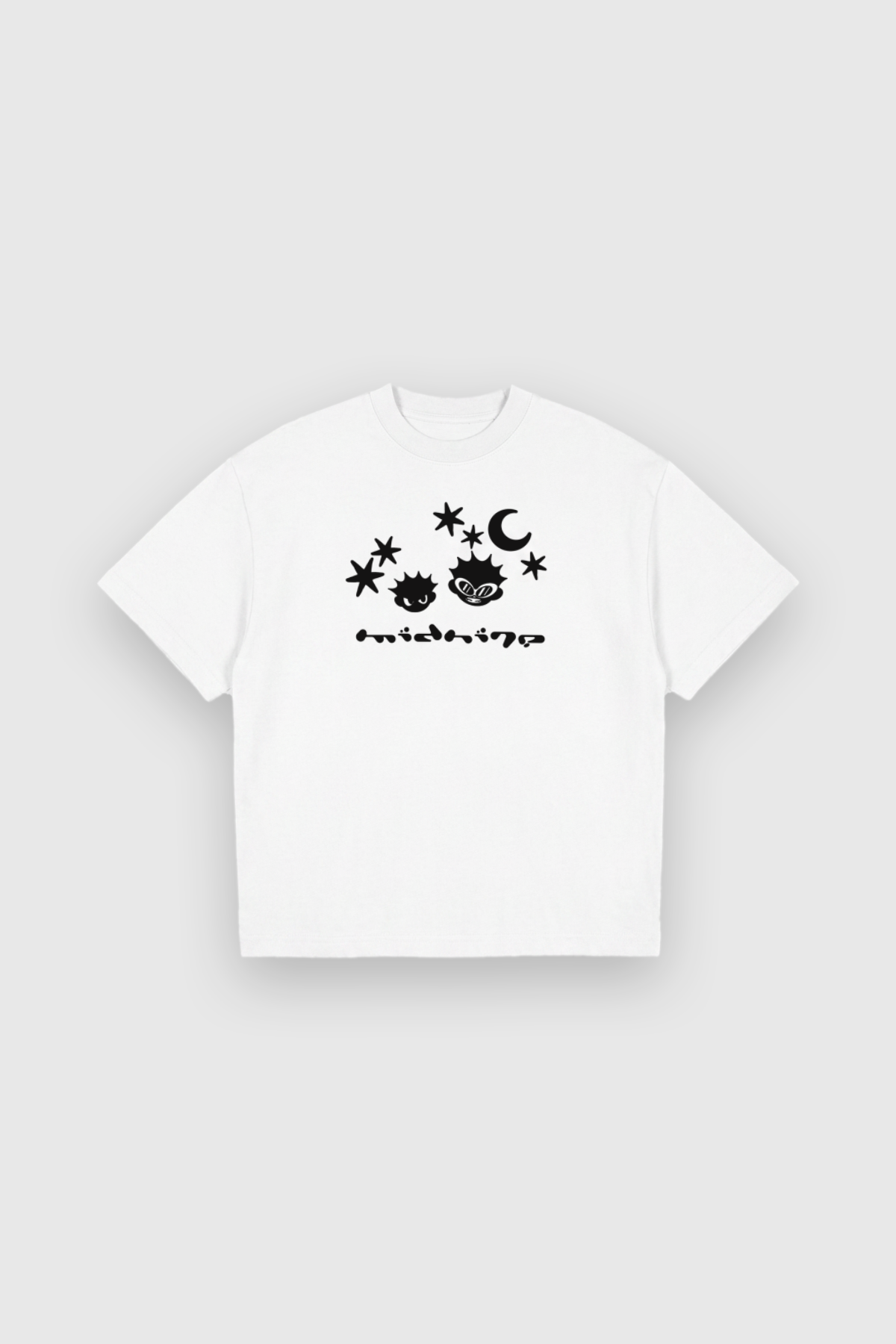 MIDNITE CREW TEE T-Shirt weiss - Vorderseite